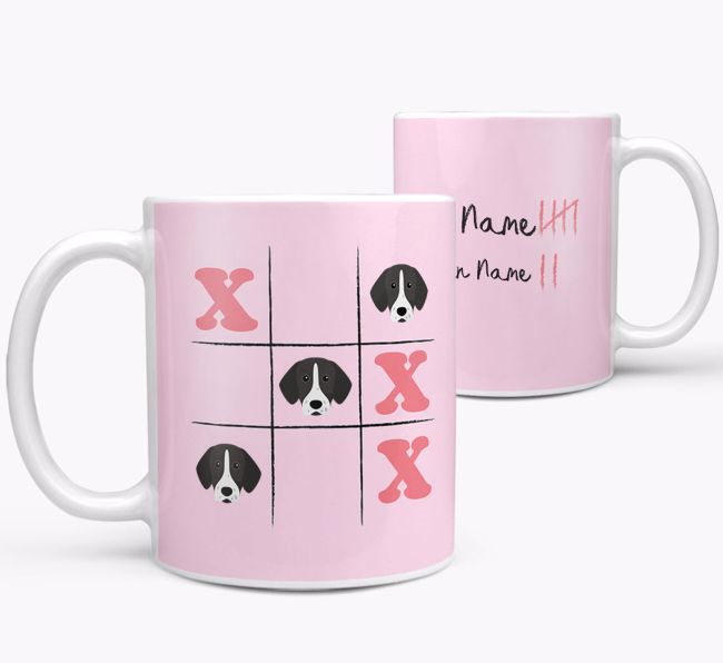 Noughts and Crosses: Personalized {breedFullName} Mug